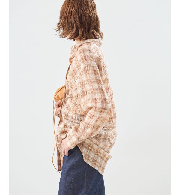 journal standard L'essage「《予約》チェックカシュクールシャツ」|シャツ・ブラウス|