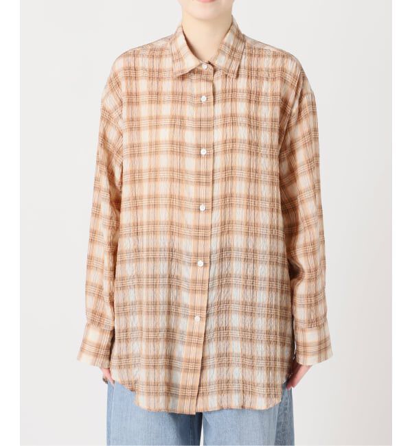 journal standard L'essage「《予約》チェックカシュクールシャツ」|シャツ・ブラウス|
