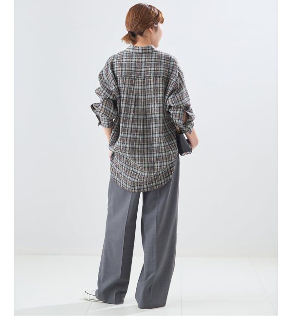 journal standard L'essage「《予約》チェックカシュクールシャツ」|シャツ・ブラウス|