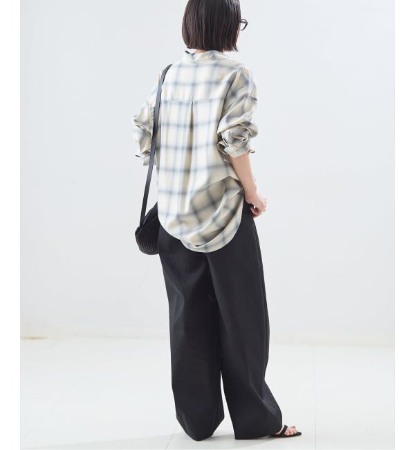 journal standard L'essage「《予約》チェックカシュクールシャツ」|シャツ・ブラウス|