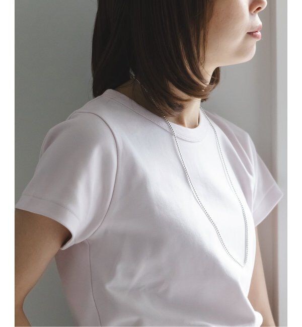 NOBLE「《追加》スビンコットンスムースコンパクトTシャツ」|Tシャツ・カットソー|