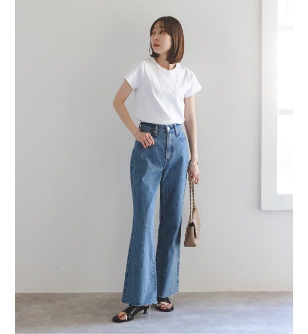 NOBLE「《追加》スビンコットンスムースコンパクトTシャツ」|Tシャツ・カットソー|