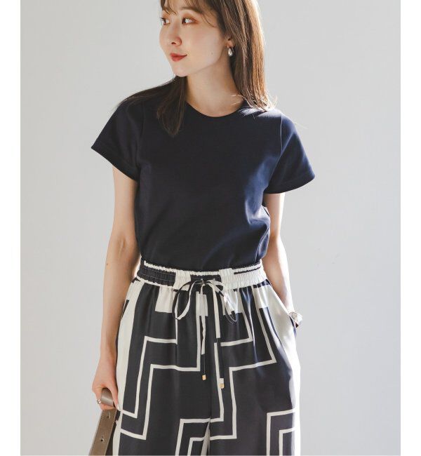 NOBLE「《追加》スビンコットンスムースコンパクトTシャツ」|Tシャツ・カットソー|