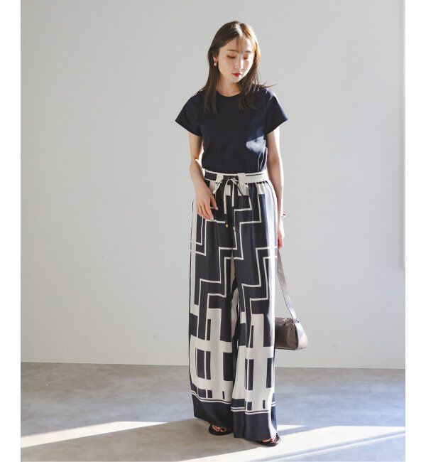 NOBLE「《追加》スビンコットンスムースコンパクトTシャツ」|Tシャツ・カットソー|