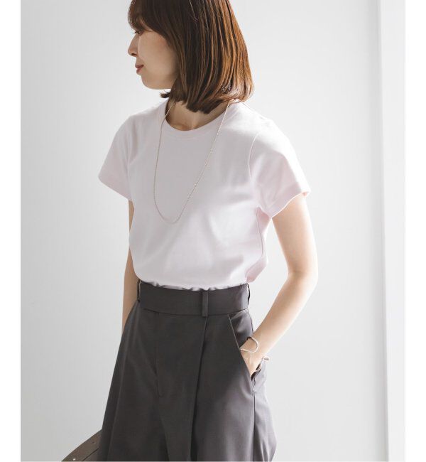 NOBLE「《追加》スビンコットンスムースコンパクトTシャツ」|Tシャツ・カットソー|