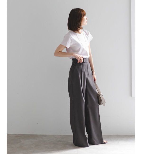 NOBLE「《追加》スビンコットンスムースコンパクトTシャツ」|Tシャツ・カットソー|