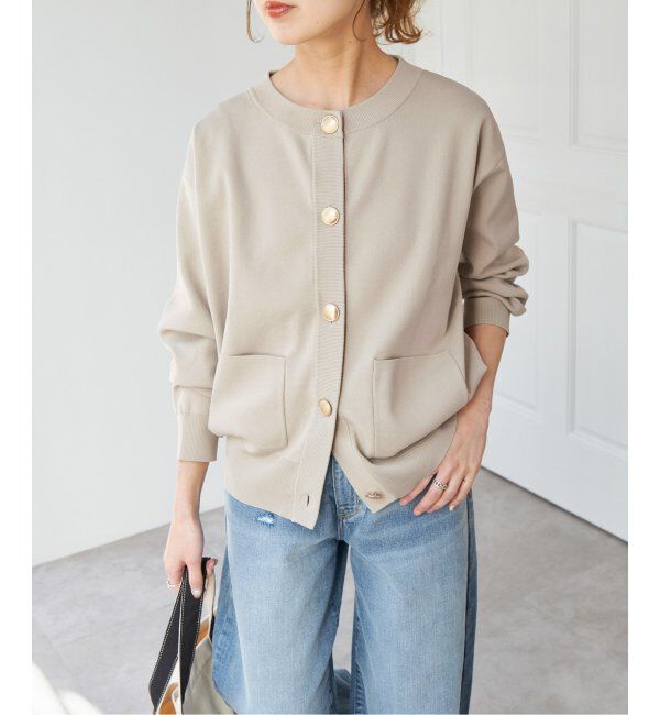 Spick and Span「《WEB限定 / 追加2》ウォッシャブクルーネックカーディガン」|カーディガン|