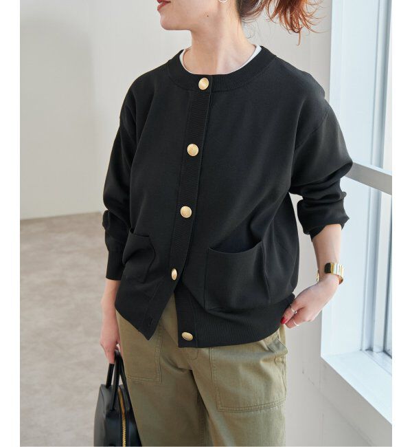 Spick and Span「《WEB限定 / 追加2》ウォッシャブクルーネックカーディガン」|カーディガン|