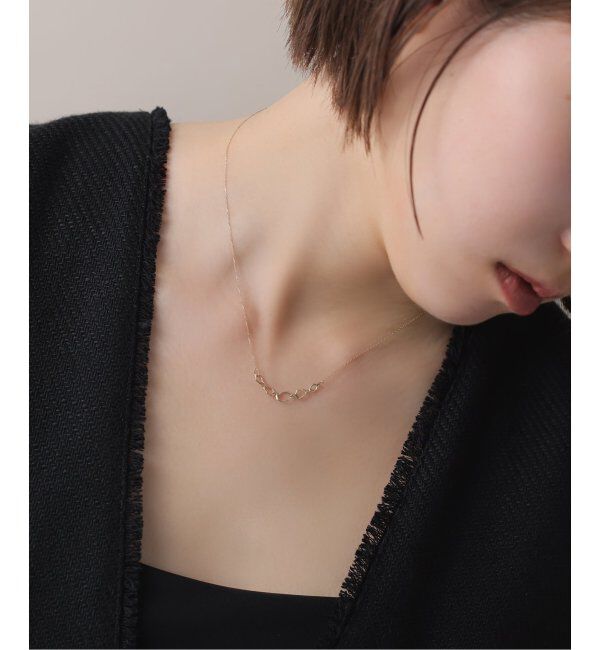 Lilas by Spick&Span「ミネラルパーツ5ピースネックレス K10」|ネックレス|ゴールド