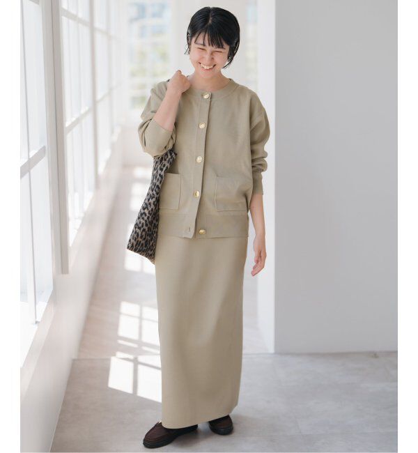 Spick and Span「《WEB限定 / 追加》ウォッシャブルクルーネックカーディガン」|カーディガン|