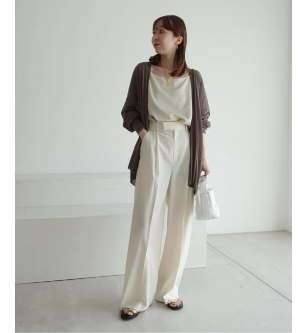 NOBLE「《WEB限定追加》【洗える】18Gシアー オーバーサイズカーディガン2」|カーディガン|