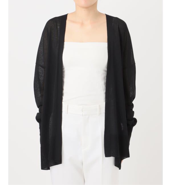NOBLE「《WEB限定追加》【洗える】18Gシアー オーバーサイズカーディガン2」|カーディガン|