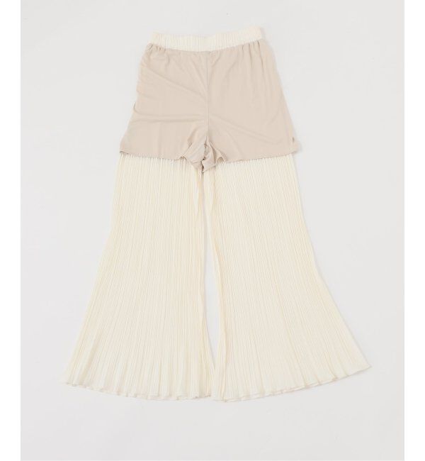 NOBLE「ファジーシフォンランダムプリーツパンツ」|その他|