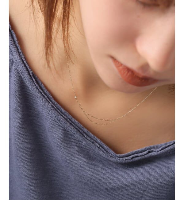 Lilas by Spick&Span「《WEB限定》デュアルチェーンダイヤネックレス K10」|ネックレス|