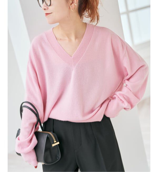 Spick and Span「カシミヤVネックプルオーバー」|ニット・セーター|