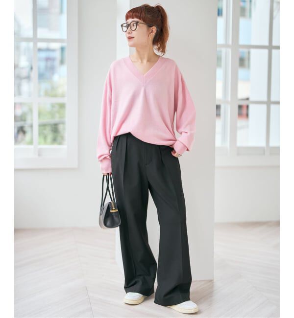 Spick and Span「カシミヤVネックプルオーバー」|ニット・セーター|