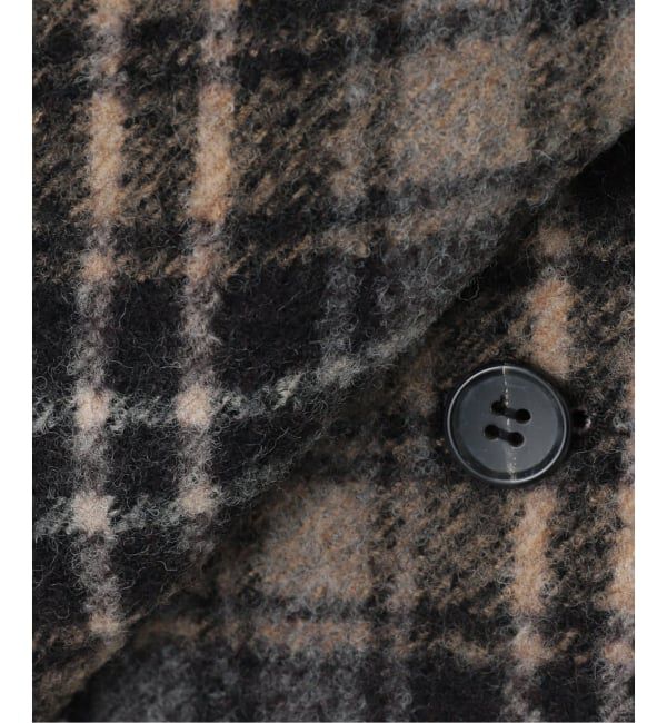 FRAMeWORK「PRIMAチェックコート」|ステンカラーコート|