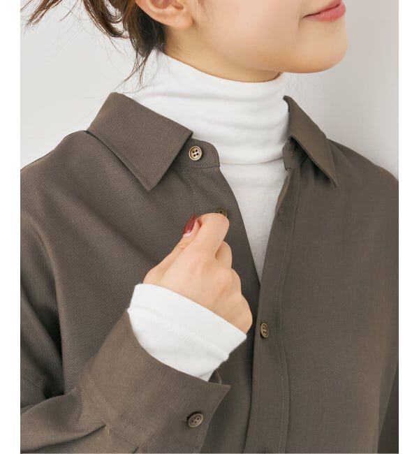 Spick and Span「ウォームコットン ハイネック プルオーバー」|Tシャツ・カットソー|ホワイト