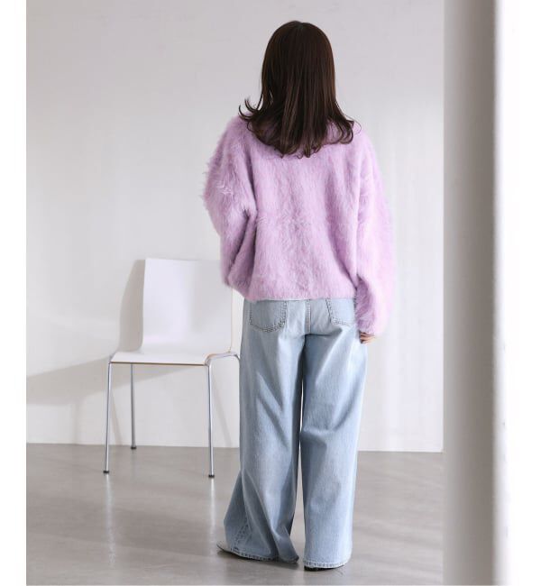  「ウール混クルーネックプルオーバー」|ニット・セーター|