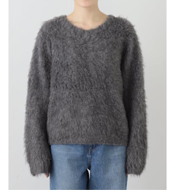  「ウール混クルーネックプルオーバー」|ニット・セーター|