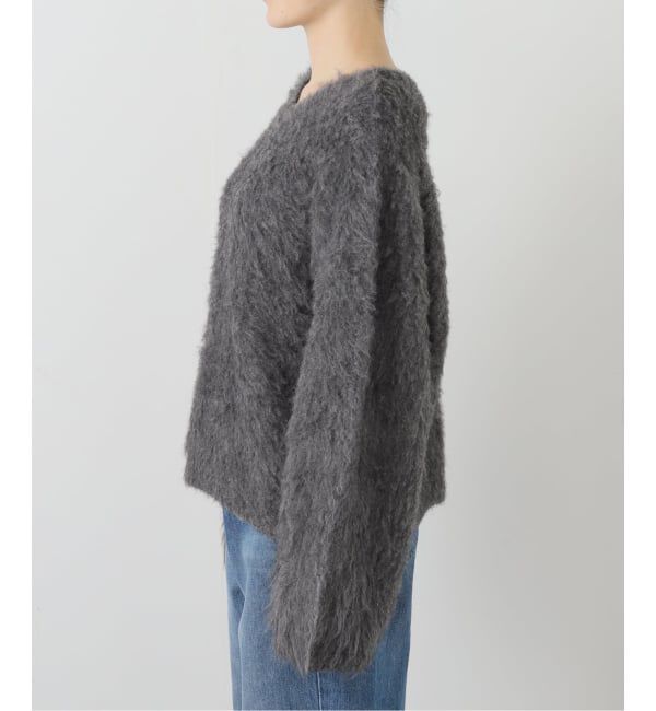  「ウール混クルーネックプルオーバー」|ニット・セーター|