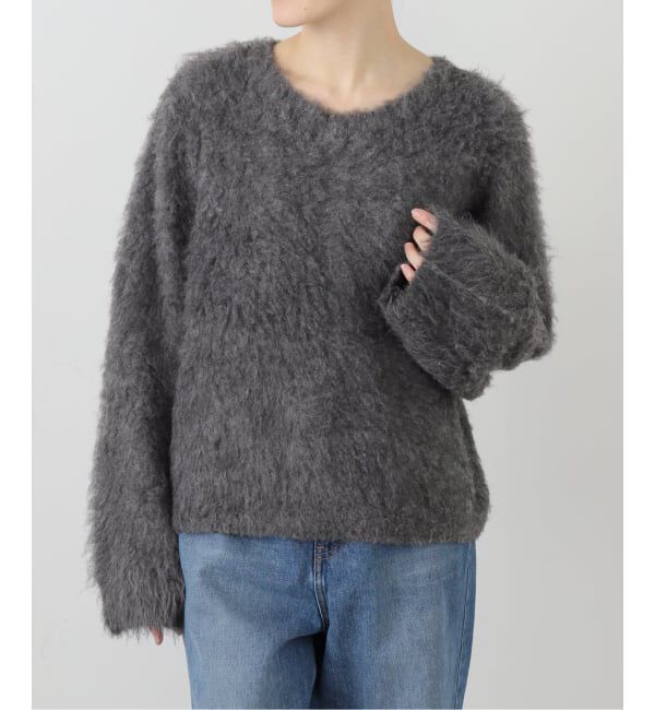  「ウール混クルーネックプルオーバー」|ニット・セーター|