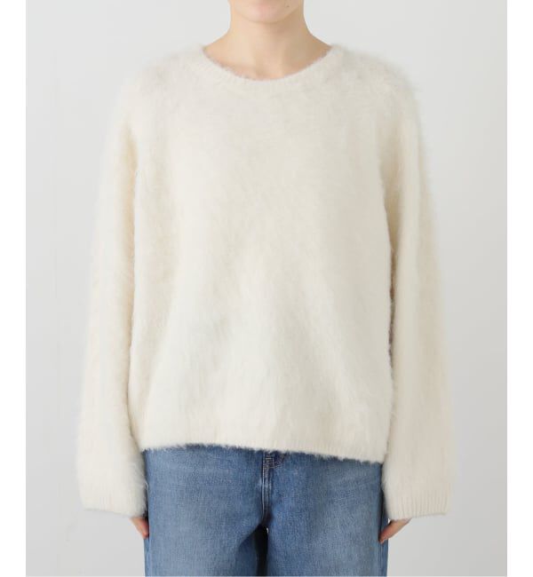  「ウール混クルーネックプルオーバー」|ニット・セーター|