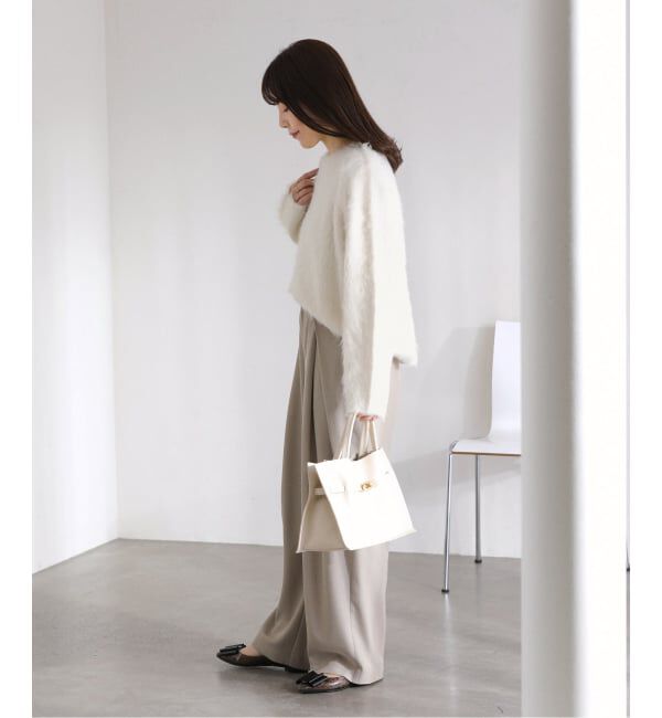  「ウール混クルーネックプルオーバー」|ニット・セーター|