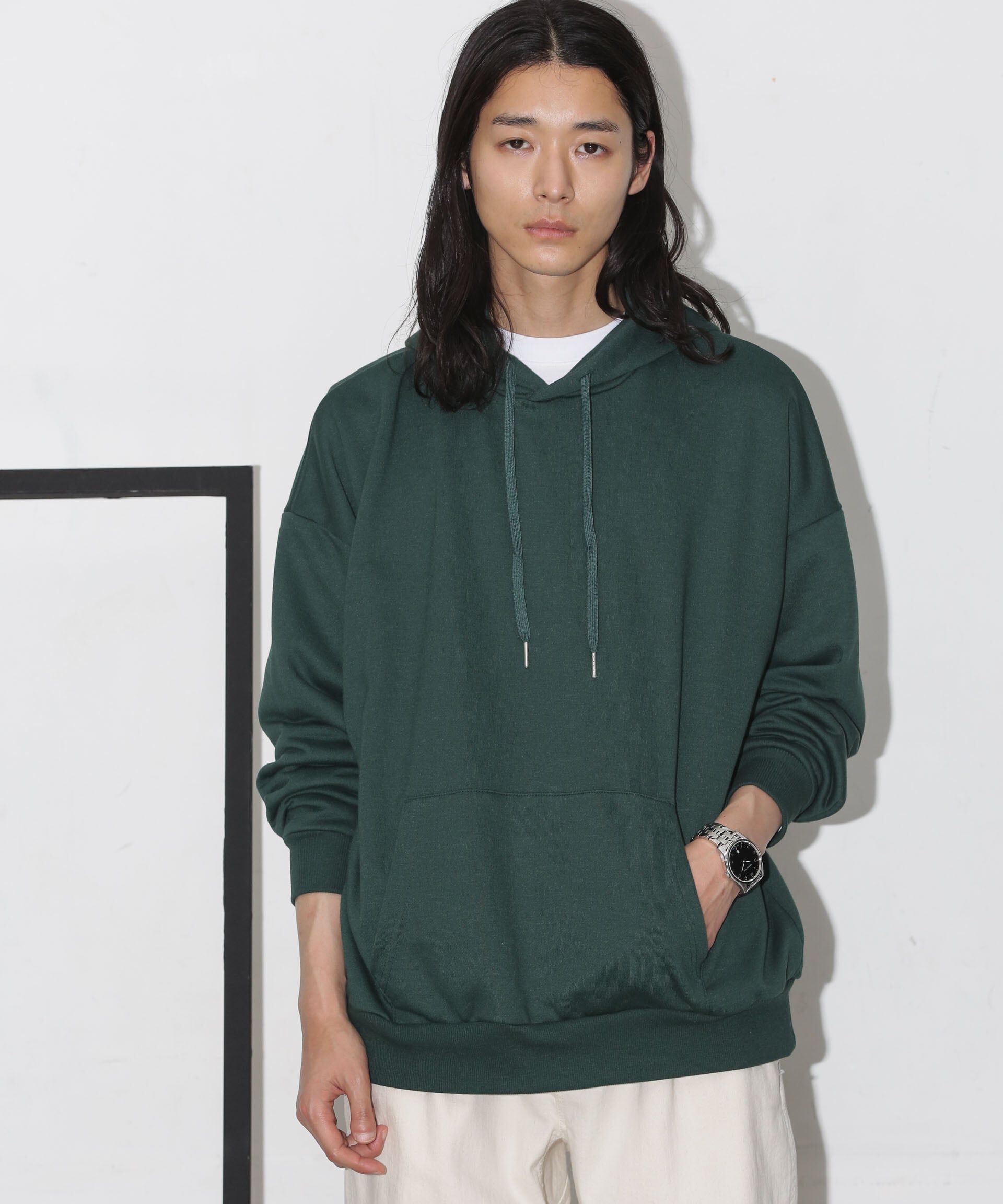 nano･universe「ビックシルエットフーディー」|パーカー|