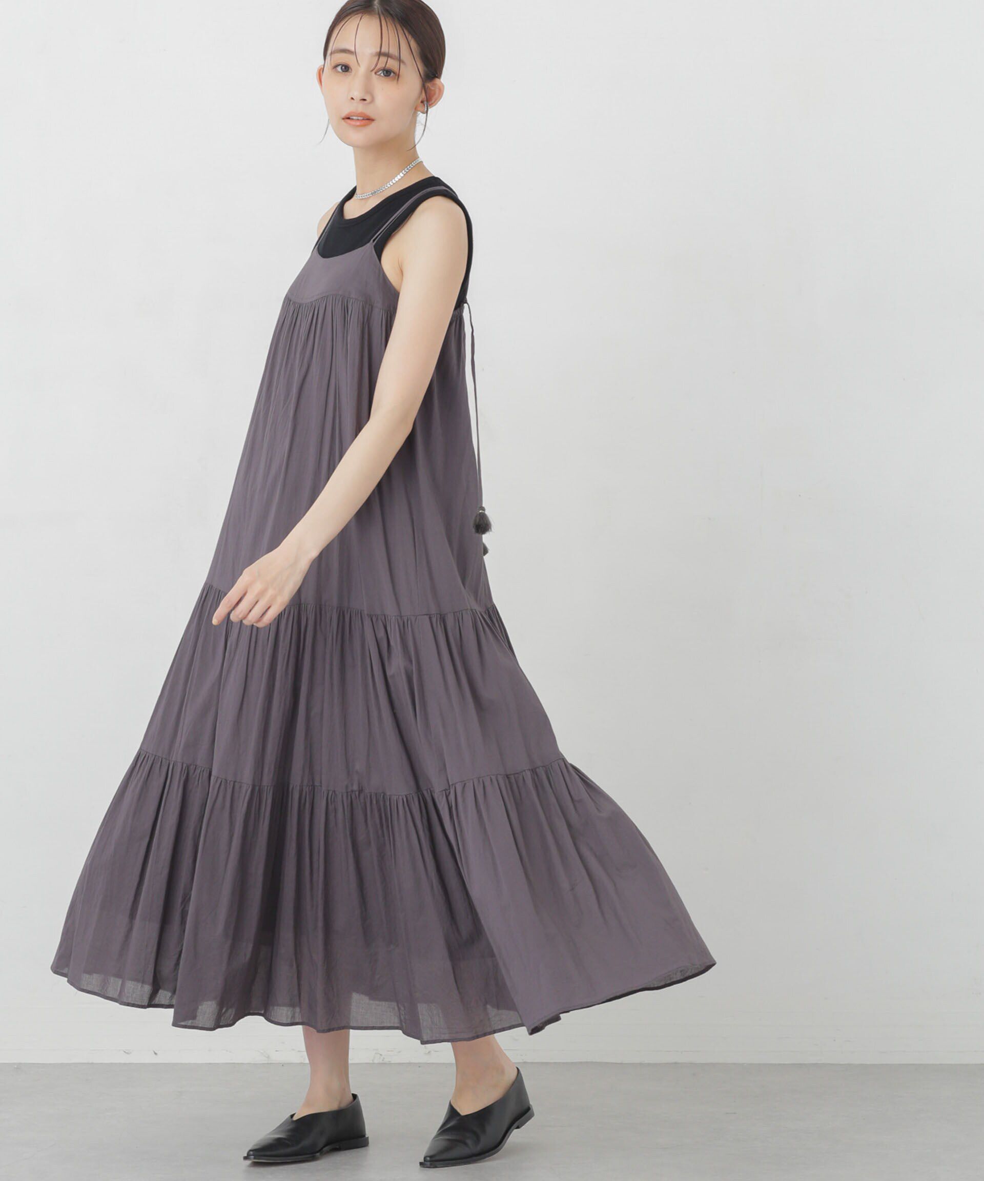 nano･universe「インド ティアードキャミワンピース」|ワンピース|