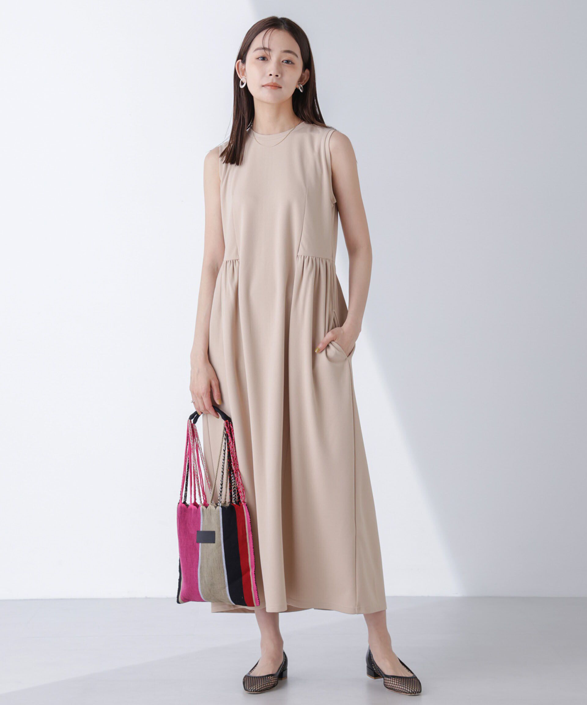 nano･universe「ギャザーコクーンカットワンピース」|ワンピース|