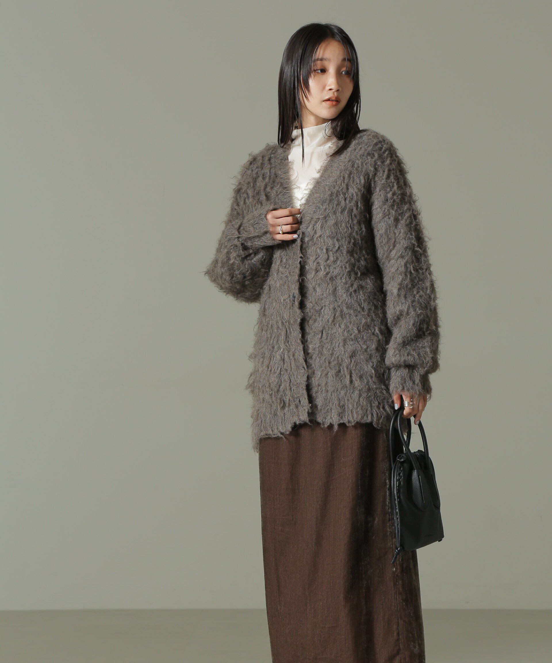 nano･universe「ベロアナロースカート」|スカート|