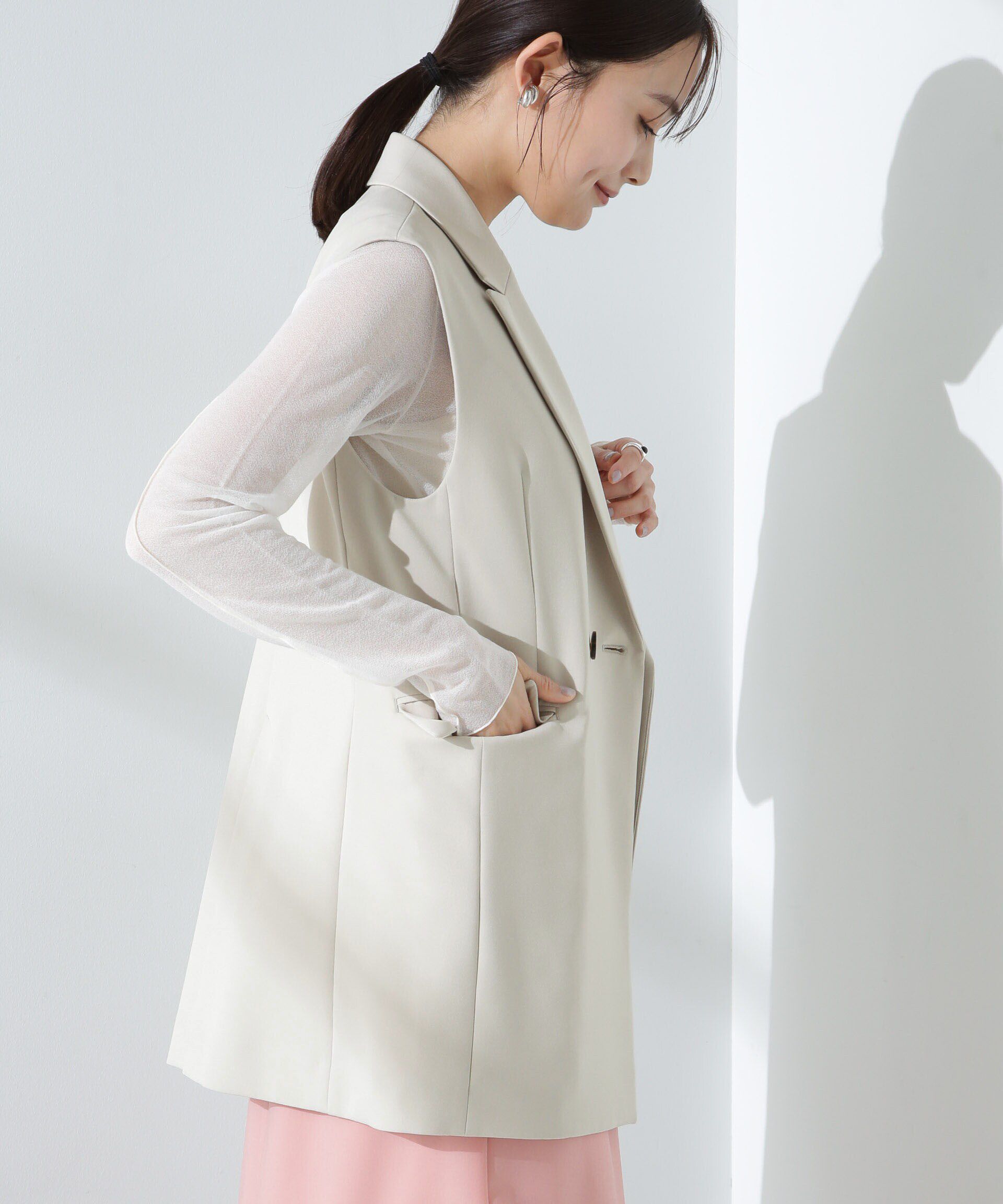 nano･universe「デイリーファンクション ダブルジレ(セットアップ可)」|テーラードジャケット|