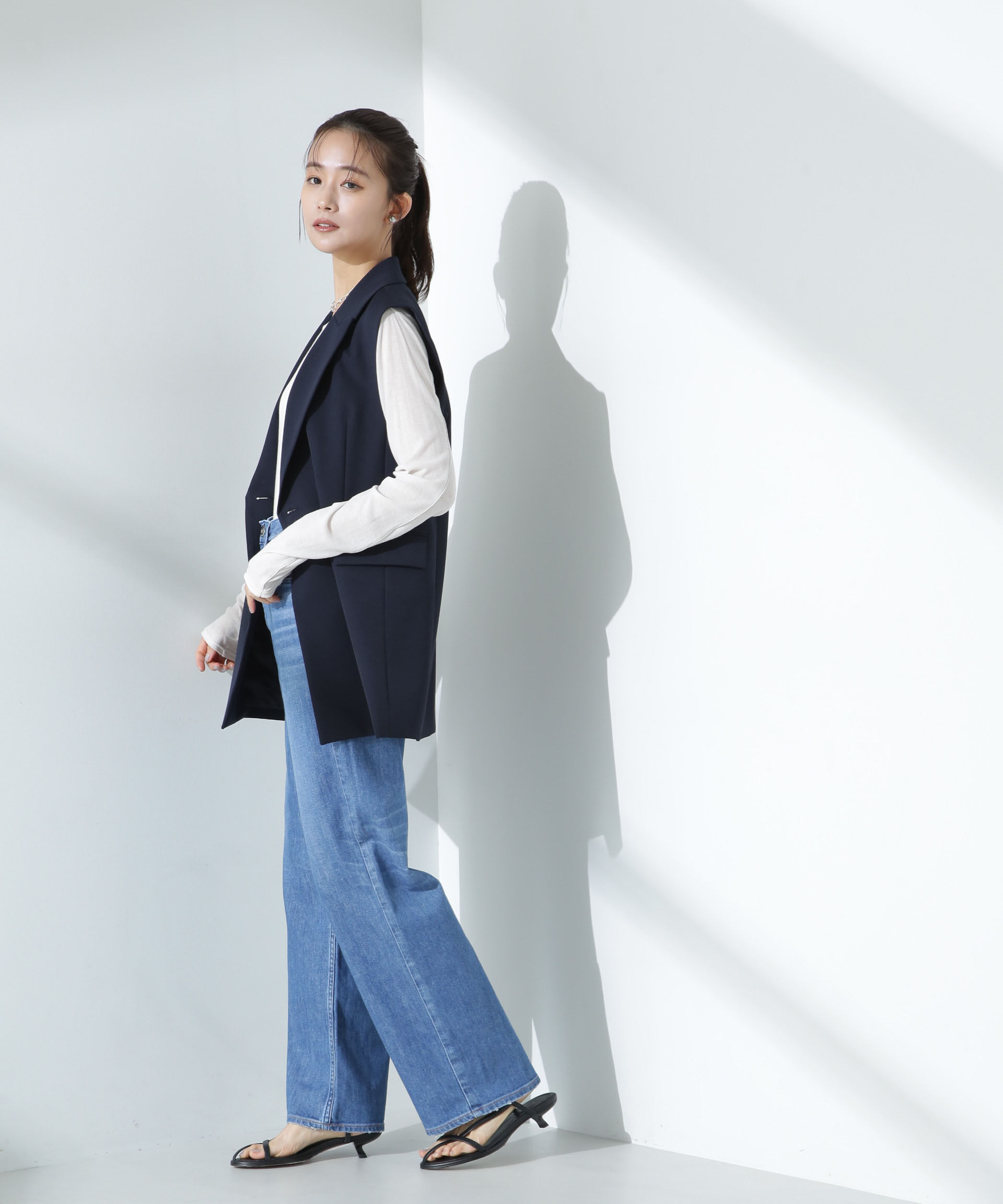 nano･universe「デイリーファンクション ダブルジレ(セットアップ可)」|テーラードジャケット|