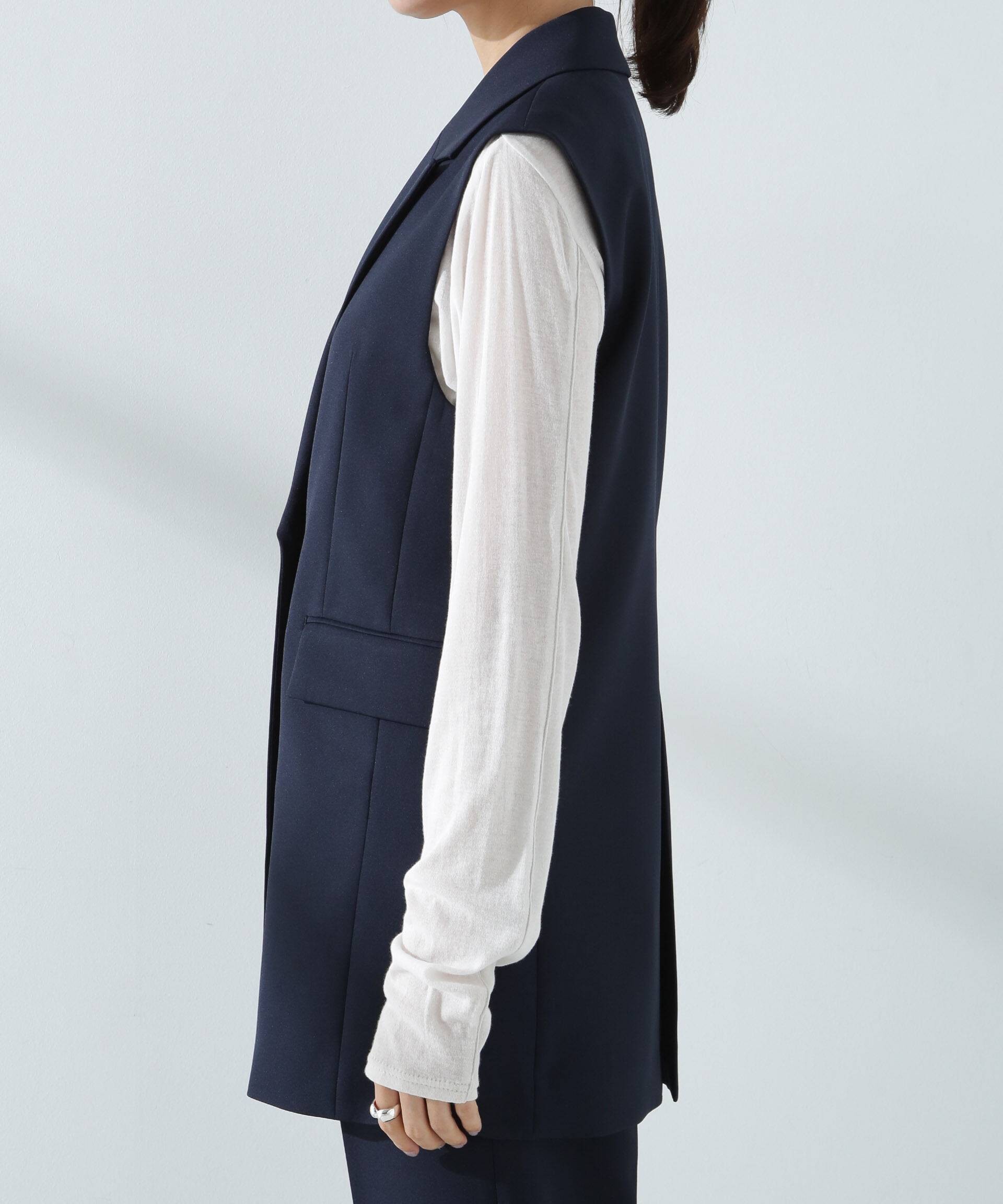 nano･universe「デイリーファンクション ダブルジレ(セットアップ可)」|テーラードジャケット|