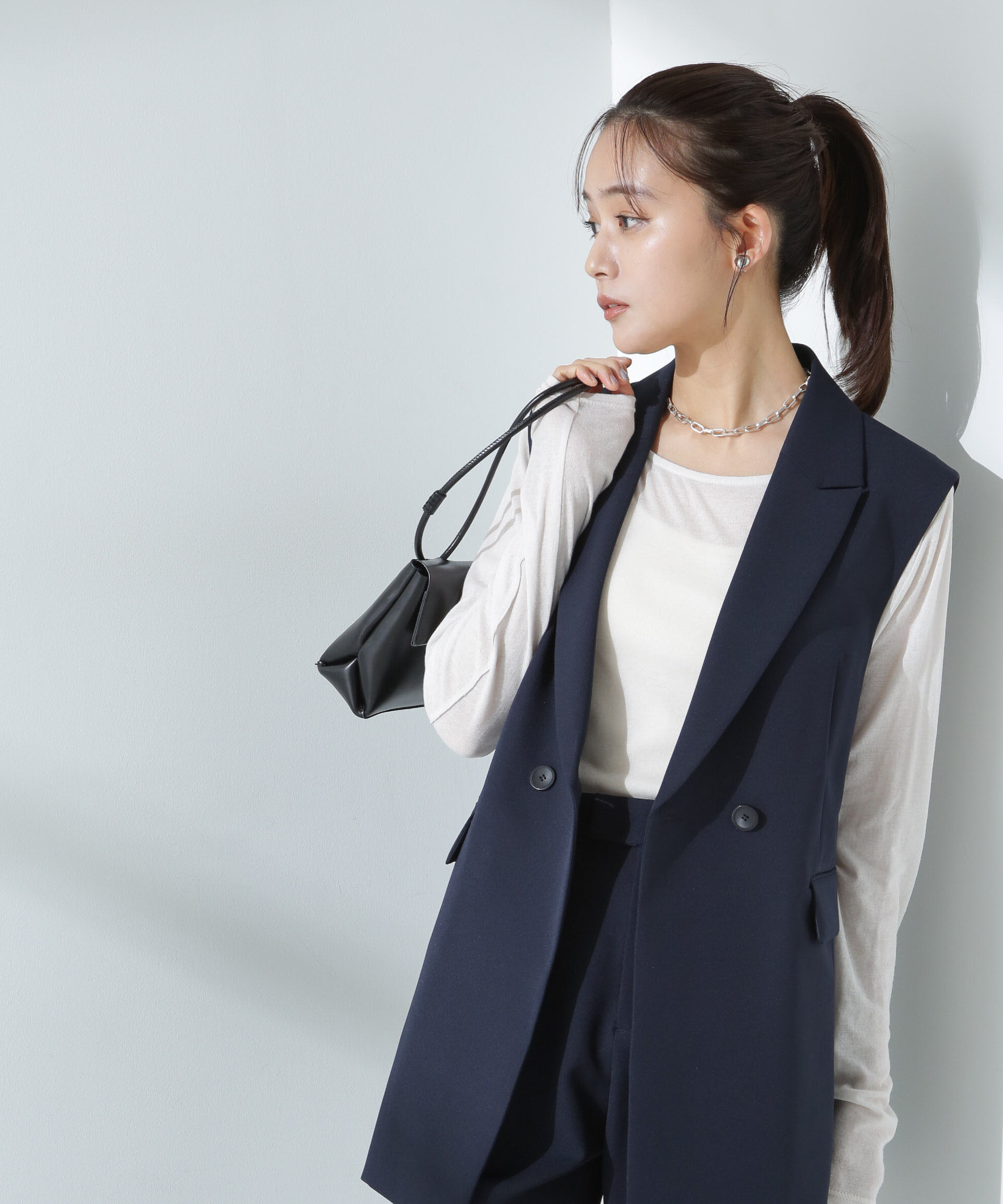 nano･universe「デイリーファンクション ダブルジレ(セットアップ可)」|テーラードジャケット|