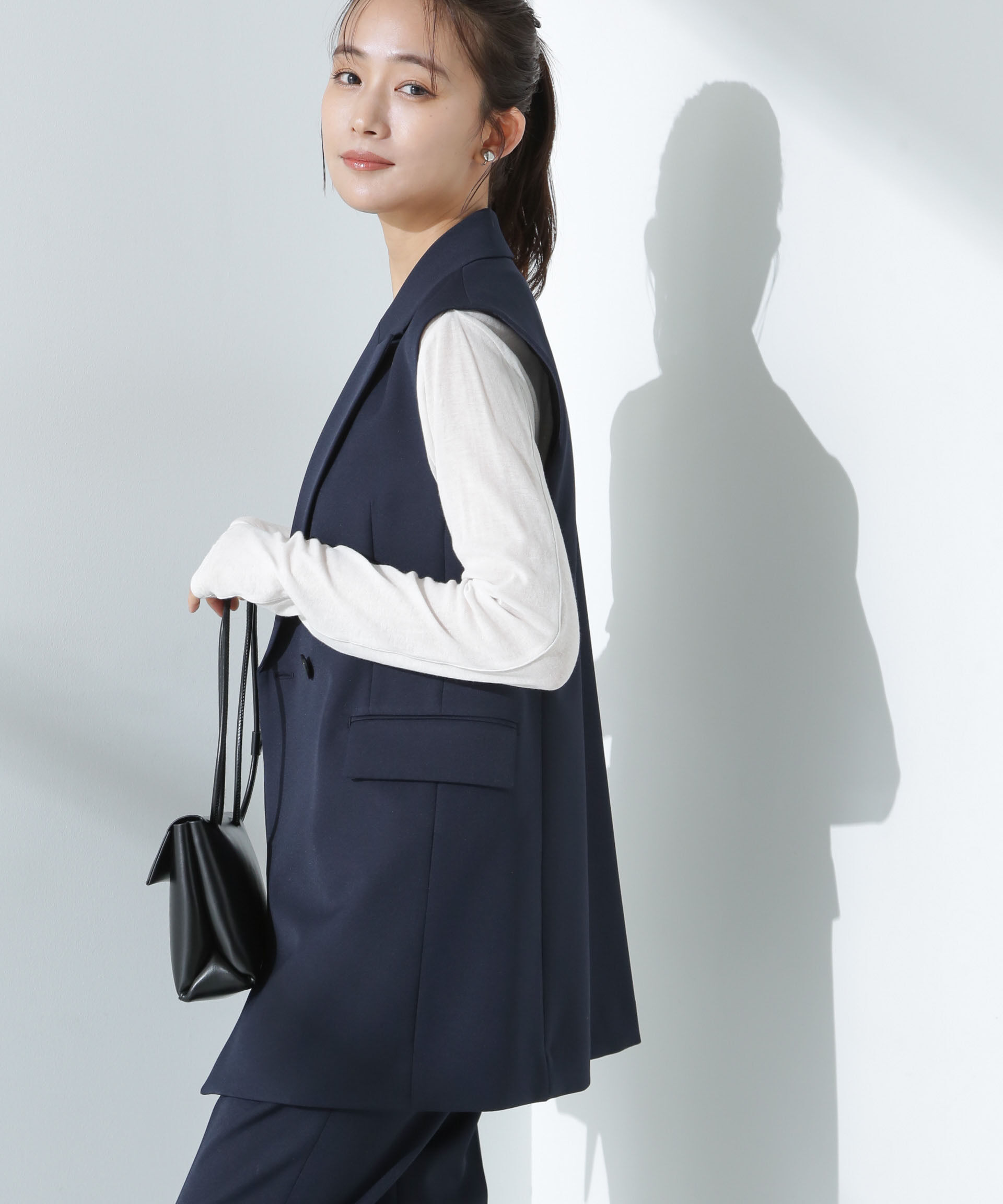 nano･universe「デイリーファンクション ダブルジレ(セットアップ可)」|テーラードジャケット|