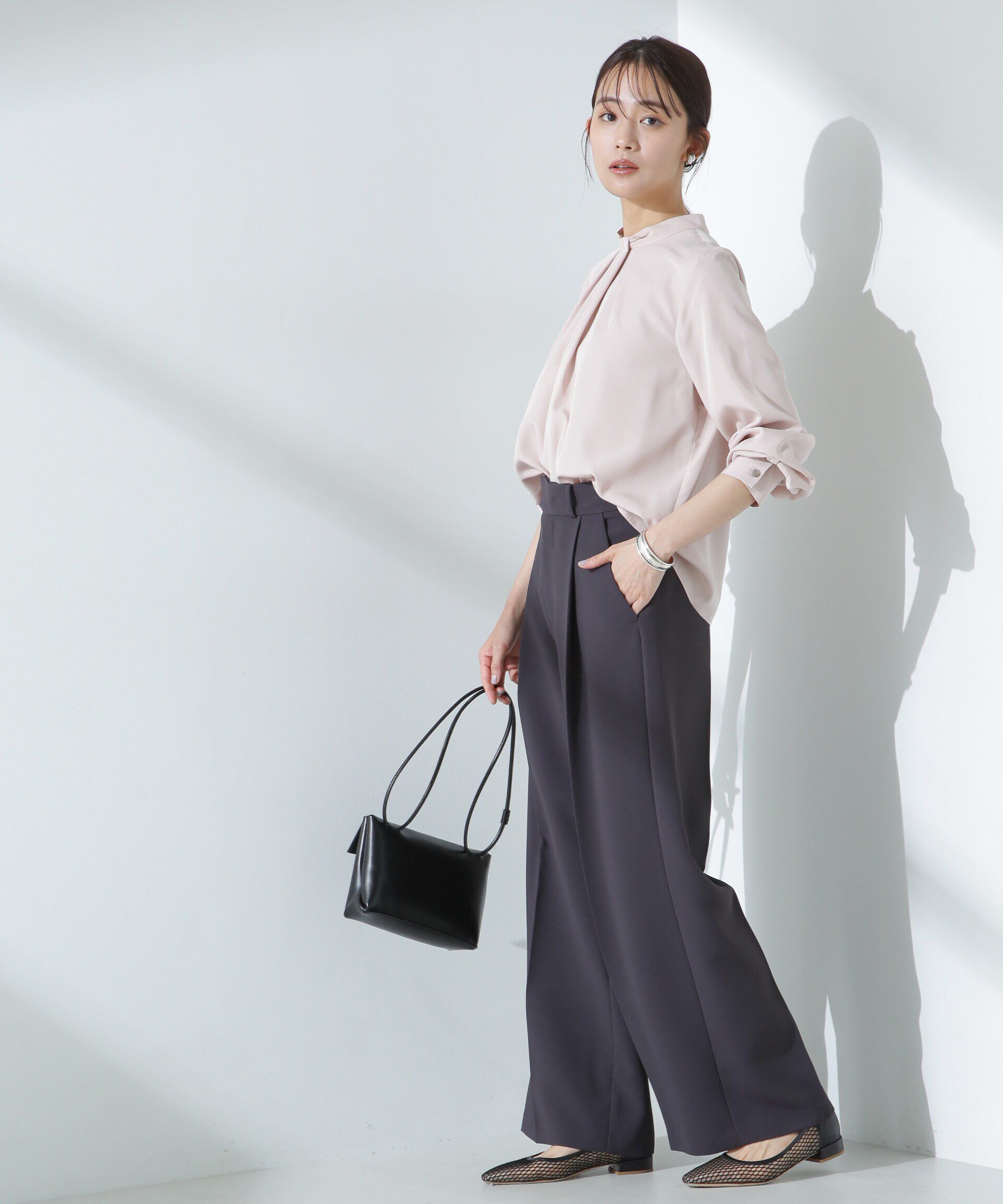 nano･universe「ツイルワイドスラックス」|チノ|