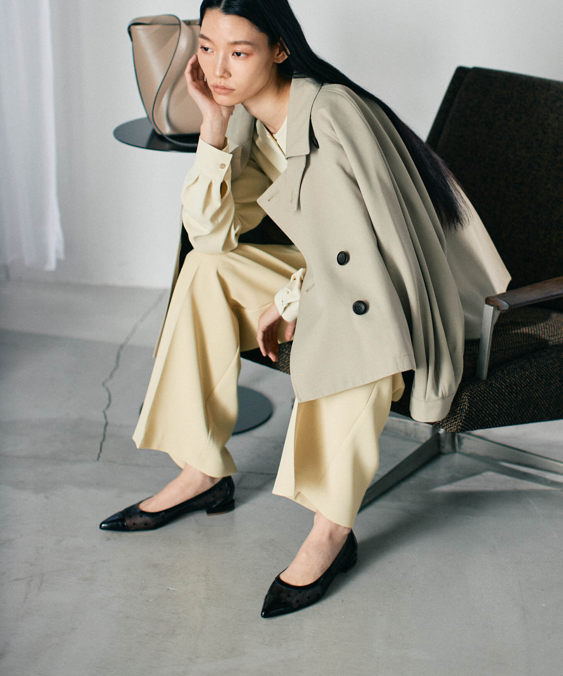 nano･universe「ツイルワイドスラックス」|チノ|