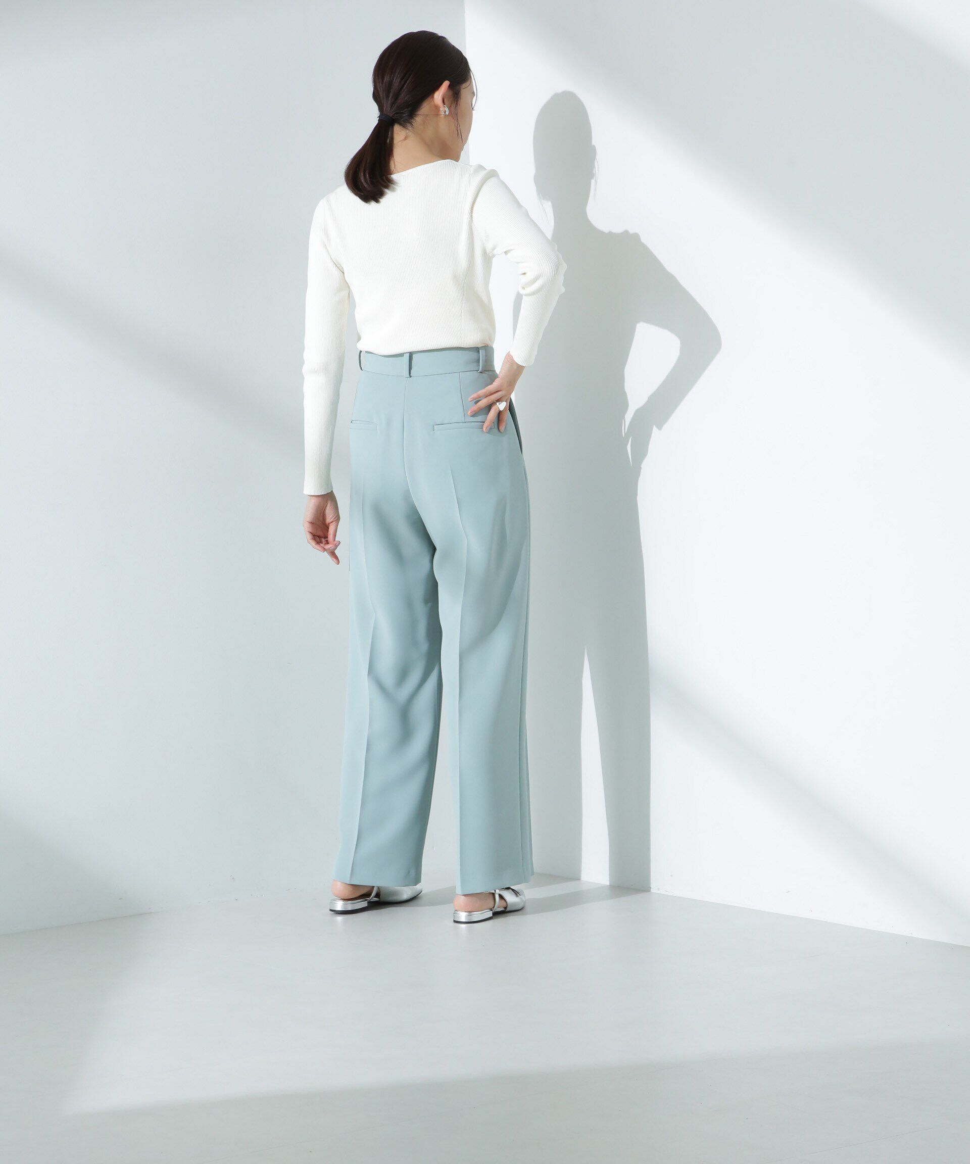 nano･universe「ツイルワイドスラックス」|チノ|