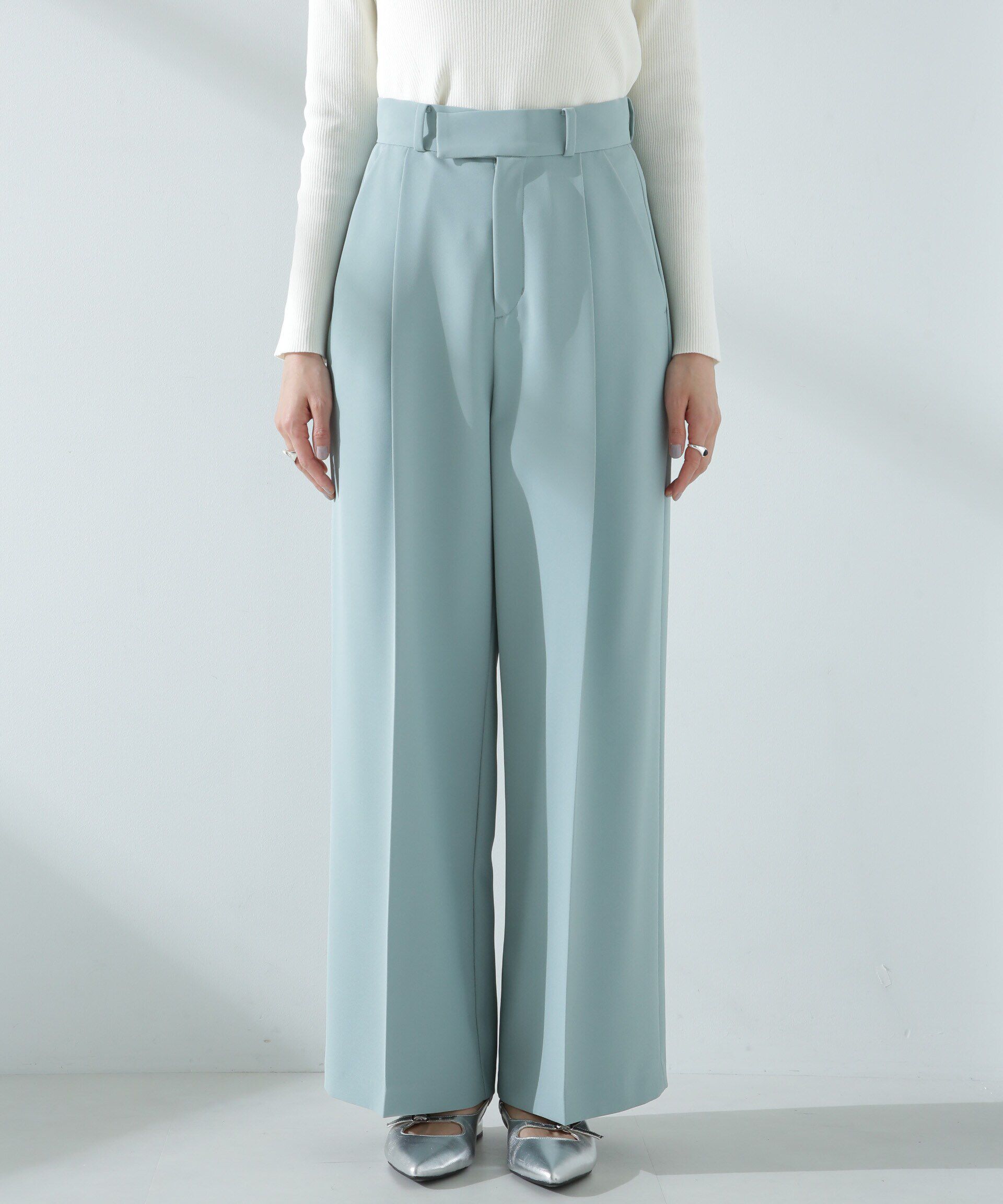 nano･universe「ツイルワイドスラックス」|チノ|