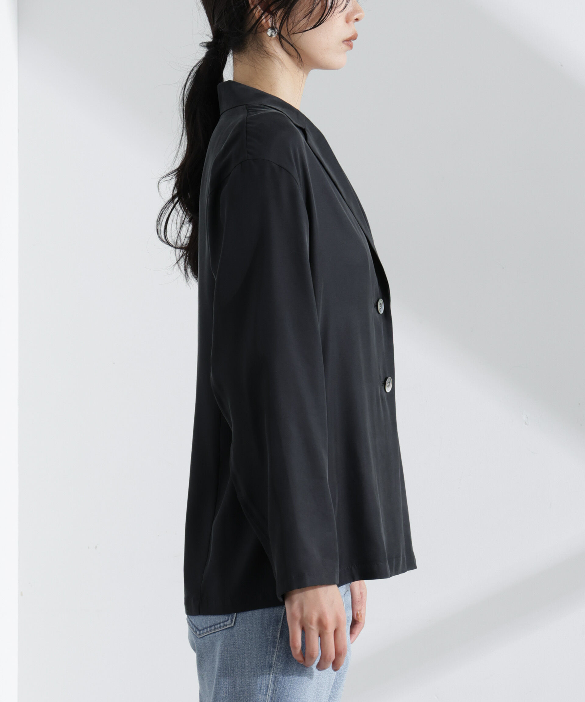 nano･universe「キュプラライトジャケット」|テーラードジャケット|