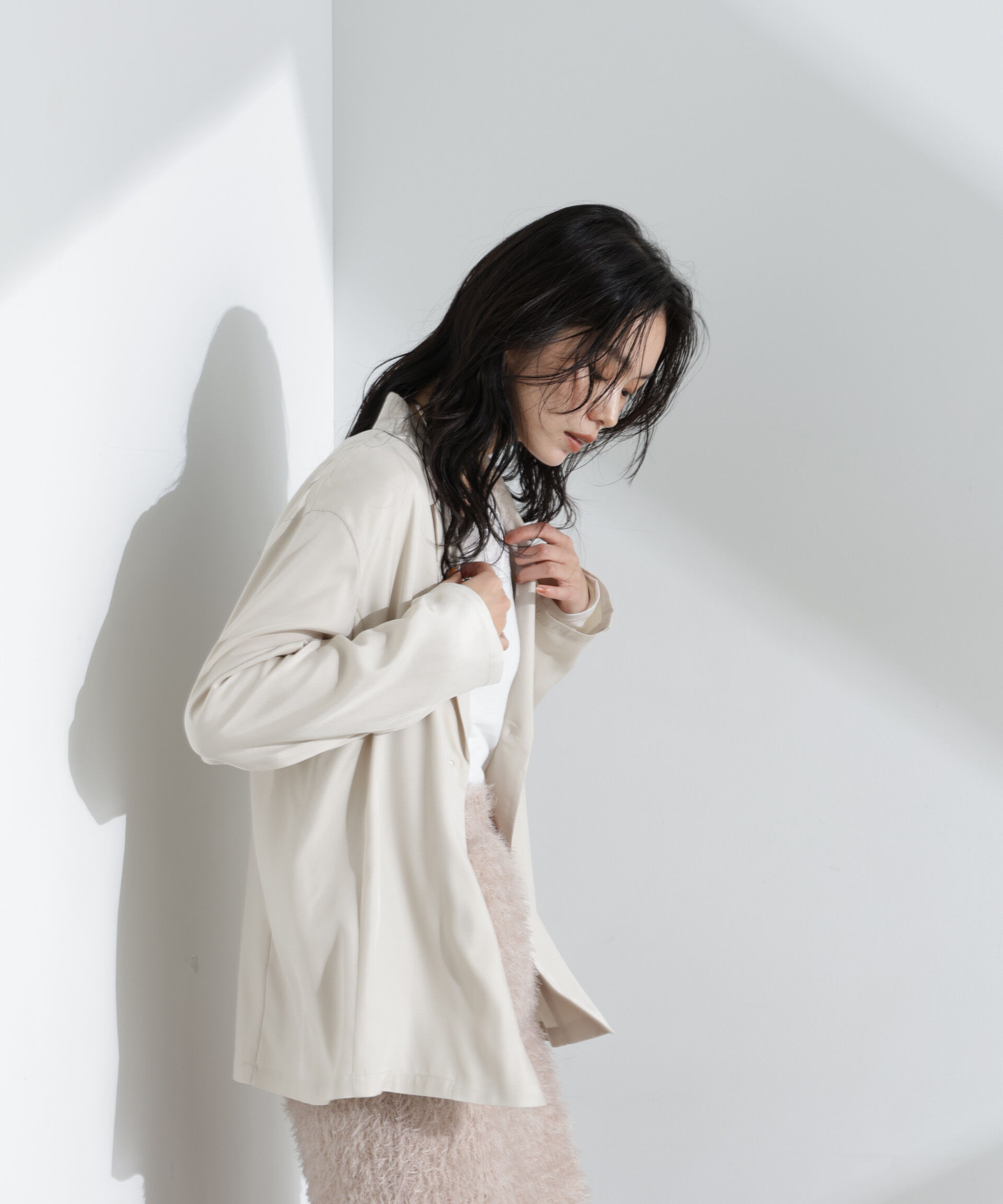 nano･universe「キュプラライトジャケット」|テーラードジャケット|