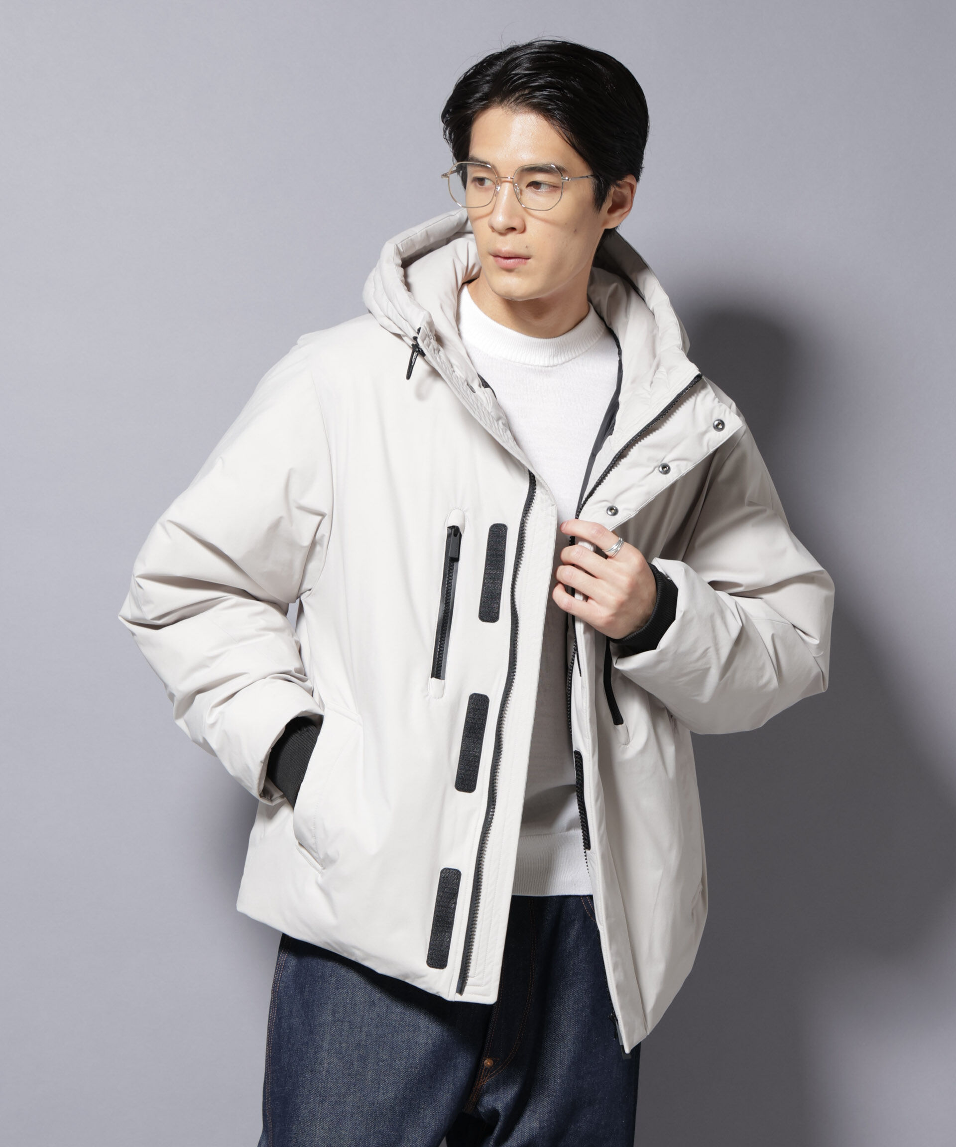 nano･universe「「西川ダウン(R)」SOLOTEXショートダウン」|ダウン|