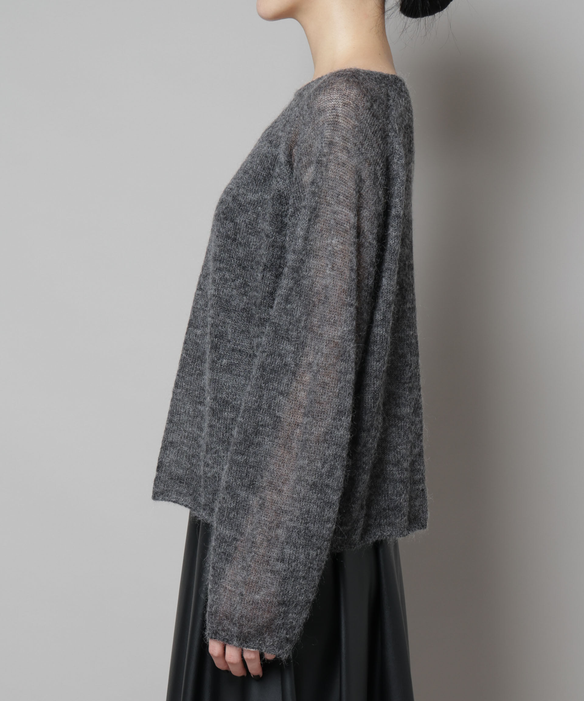 nano･universe「モヘヤ混天竺シアーニット」|ニット・セーター|