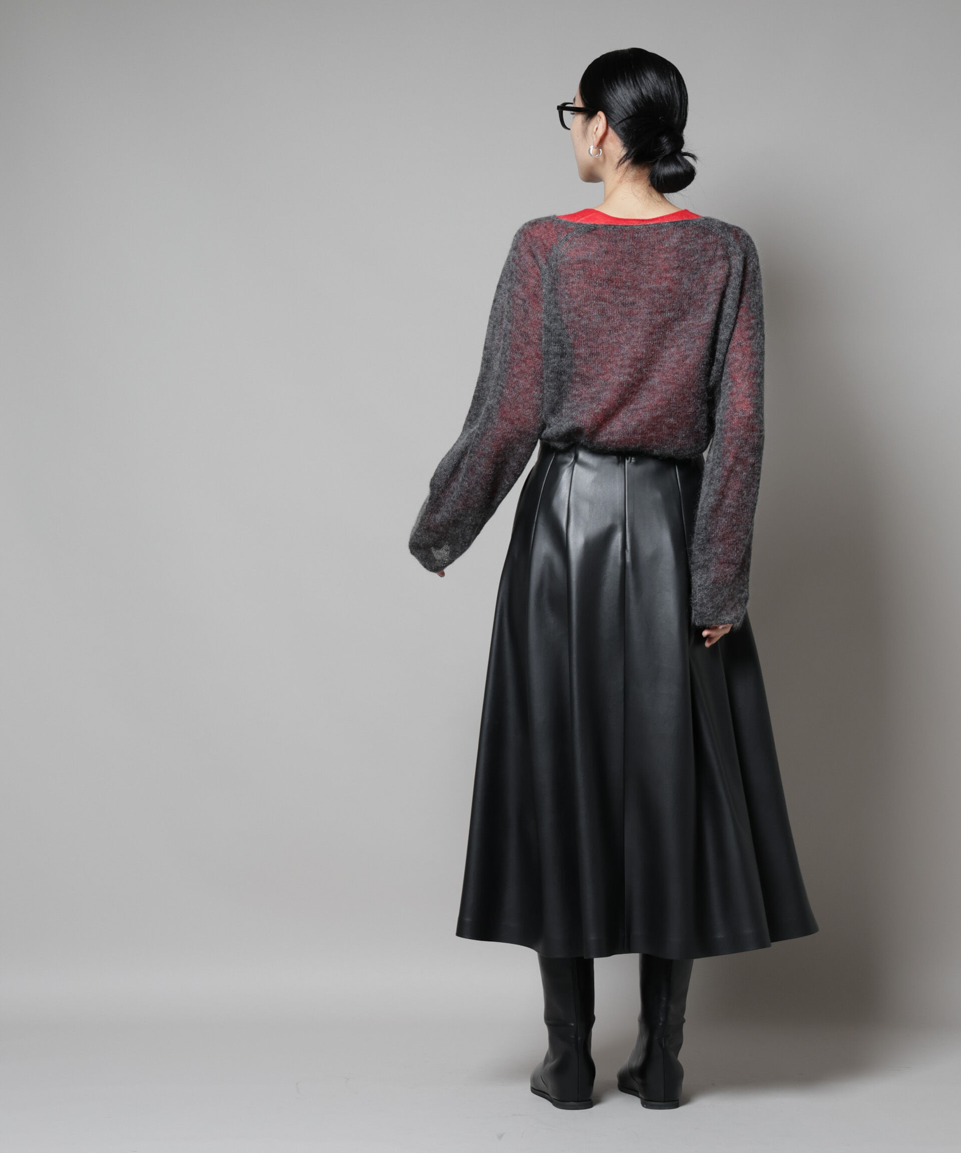 nano･universe「モヘヤ混天竺シアーニット」|ニット・セーター|