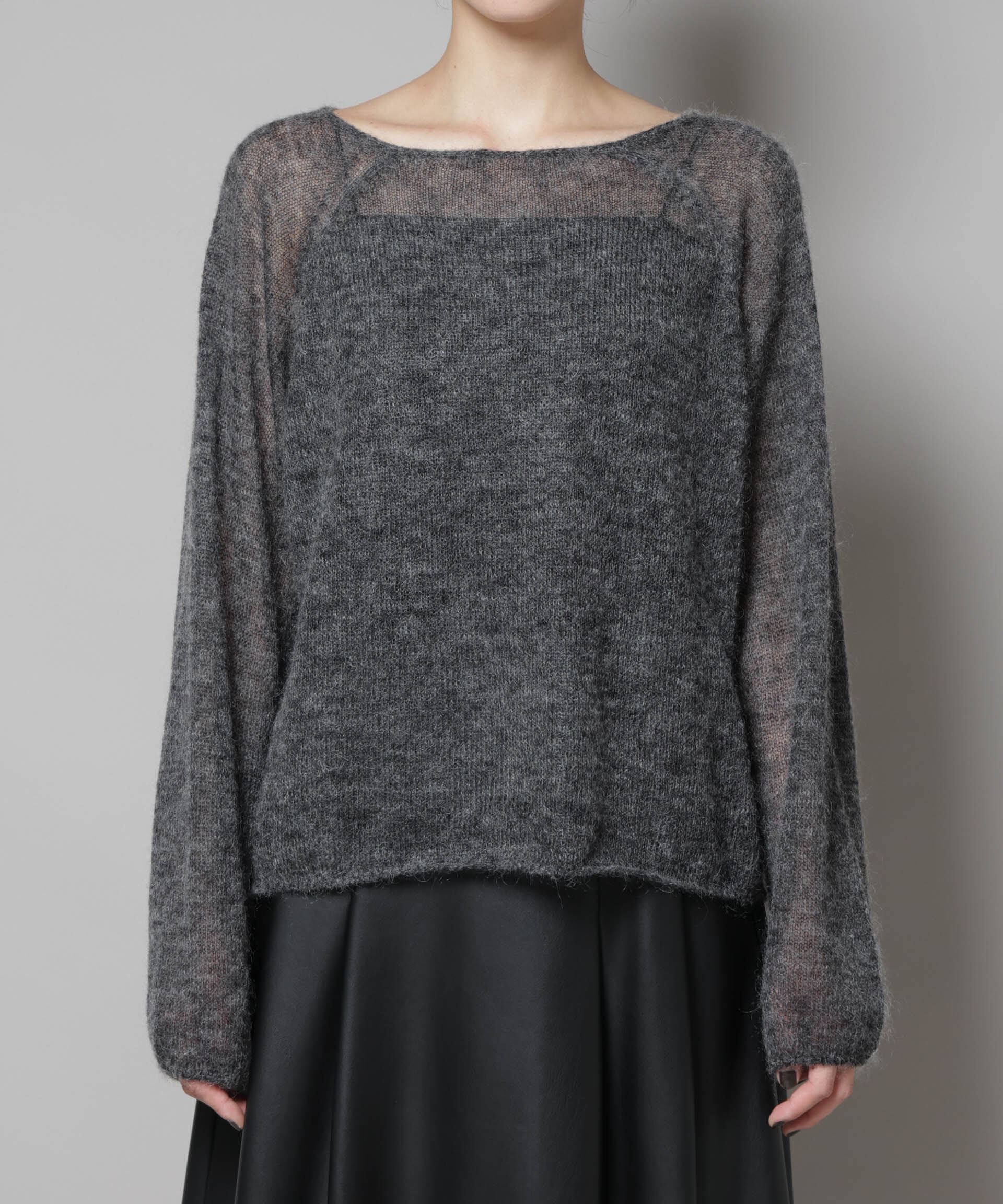 nano･universe「モヘヤ混天竺シアーニット」|ニット・セーター|