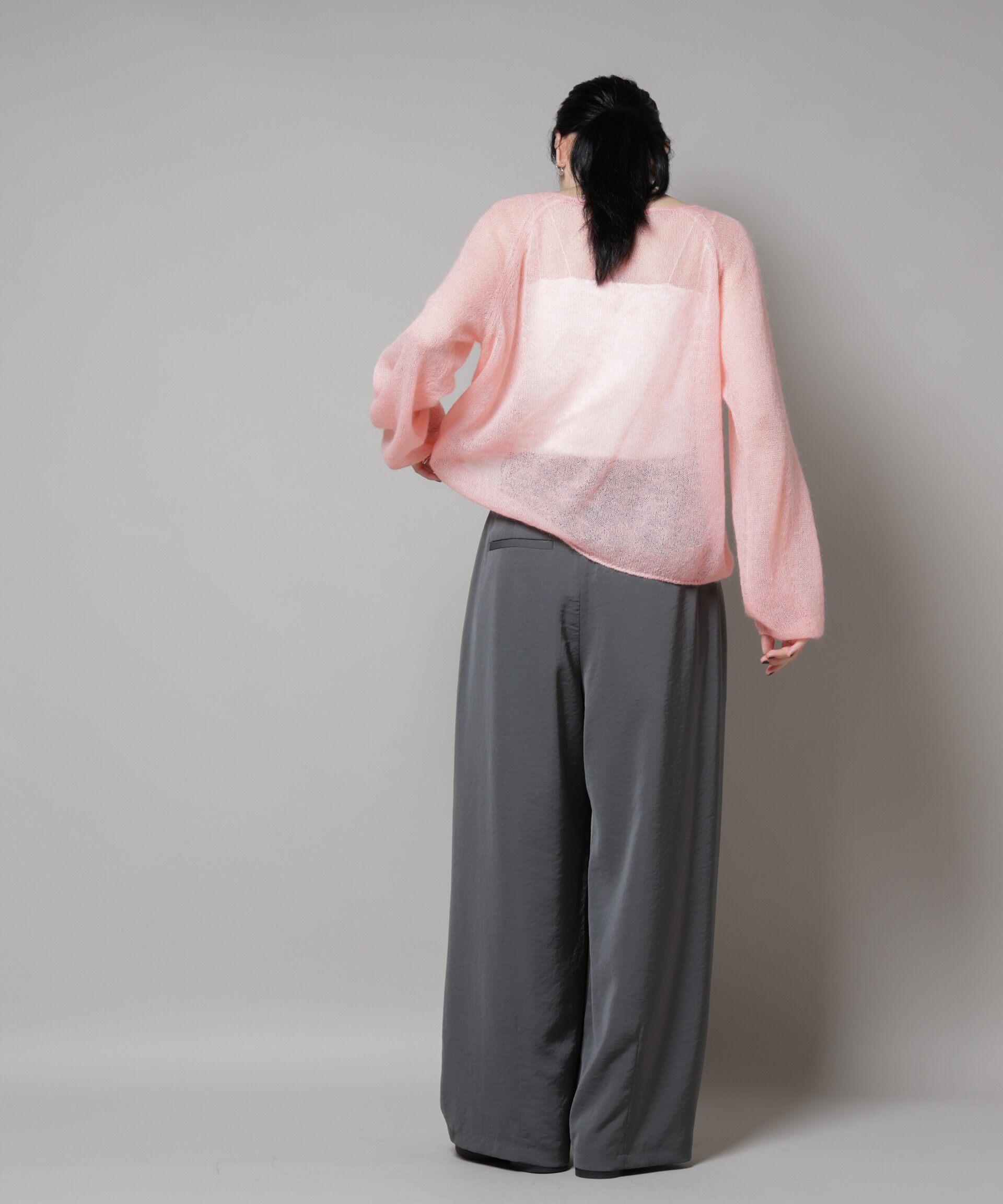 nano･universe「モヘヤ混天竺シアーニット」|ニット・セーター|