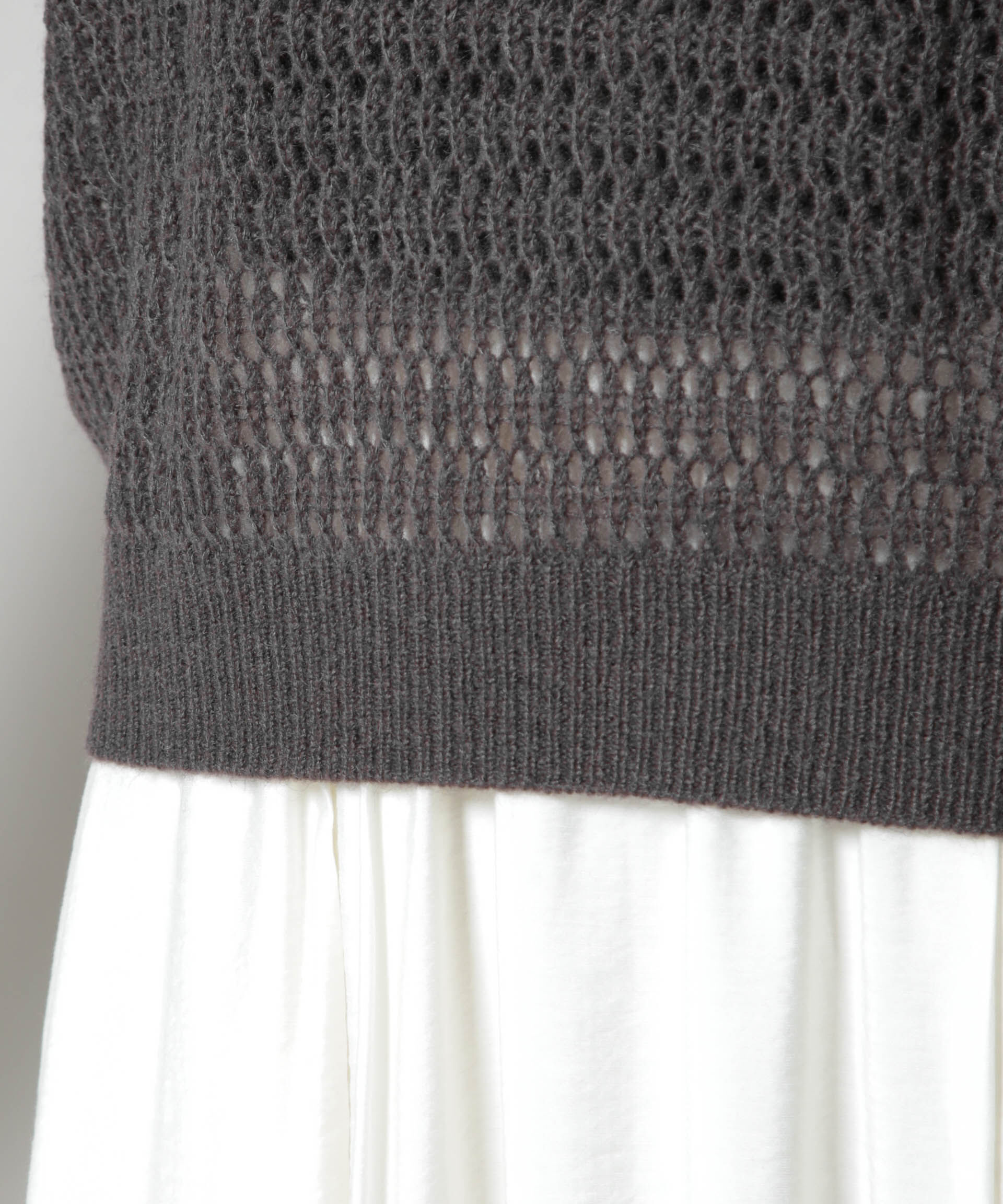 nano･universe「モヘヤライクメッシュニットトップス」|ニット・セーター|