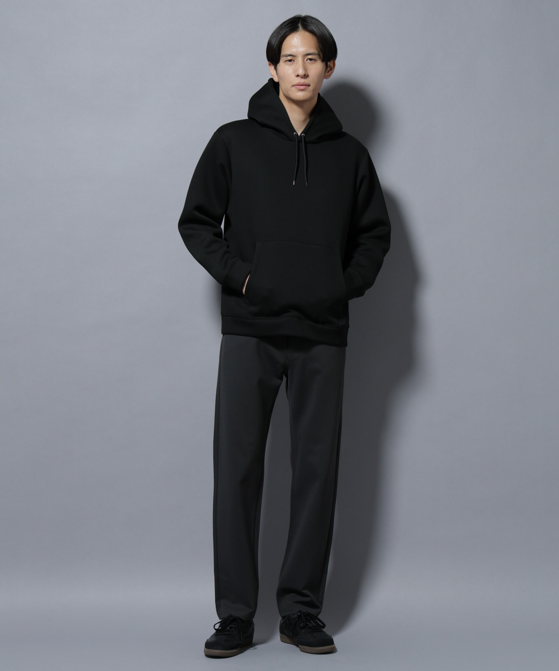 nano･universe「パネルダンボールフーディー 長袖(セットアップ可)」|Tシャツ・カットソー|